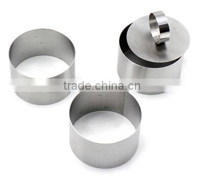 LFGB & FDA Food grade Stainless Steel Mousse Cake Pastry Rings Baking Mold