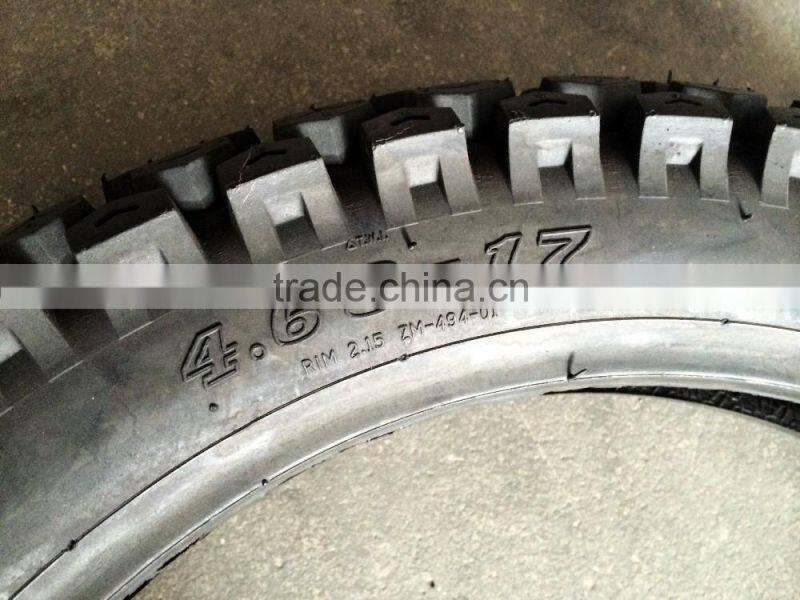 China 4.60-17 racing offroad motorcycle tire and inner tube