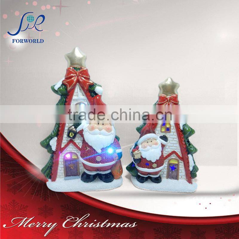 2014 Chrismas Standing Santa claus decoration with tress