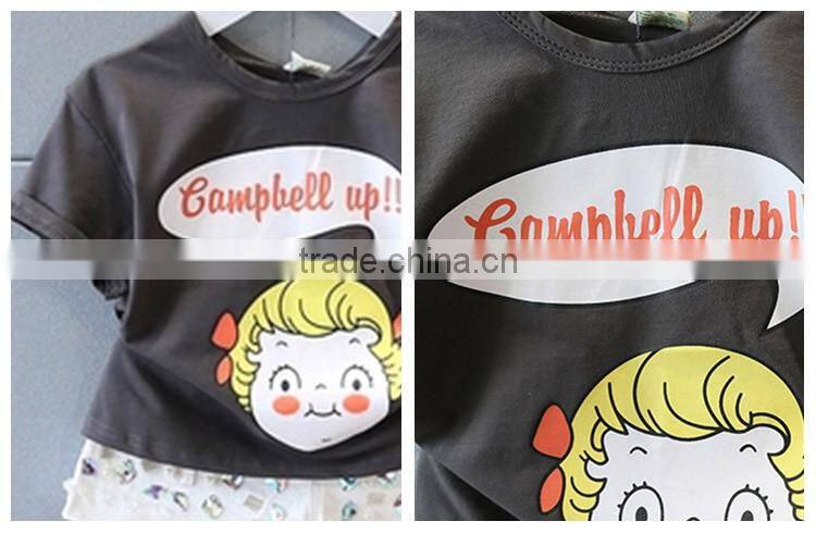 Low Price Korean Summer 2-7 Years Old Children Short Sleeve T-shirt