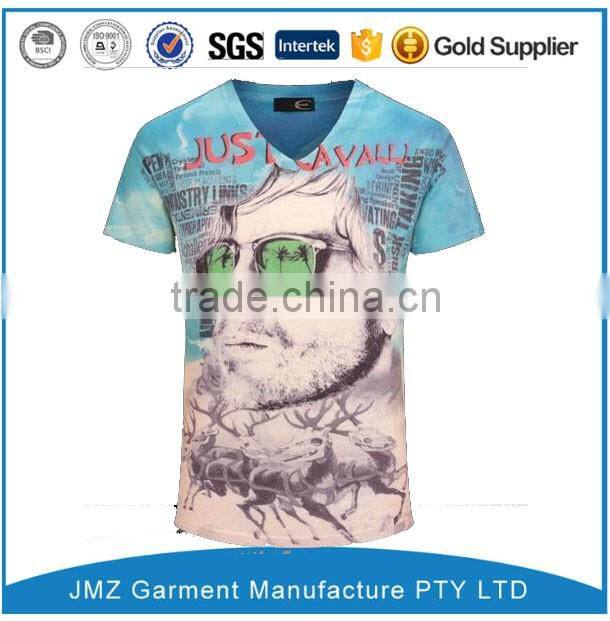 print men o neck t-shirt, oem men tee