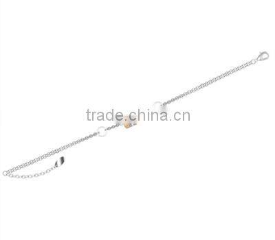 New design fashion earring Black ceramic beads stainless steel 14k gold plated beads with CZ design for women alibaba wholesale