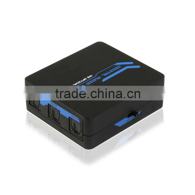 Retailer Toslink Optical 1 to 5 Audio Splitter Support Signal Retiming With USB Power Cable
