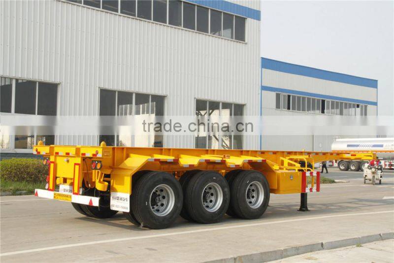 Skeleton container transport semi trailer on sale