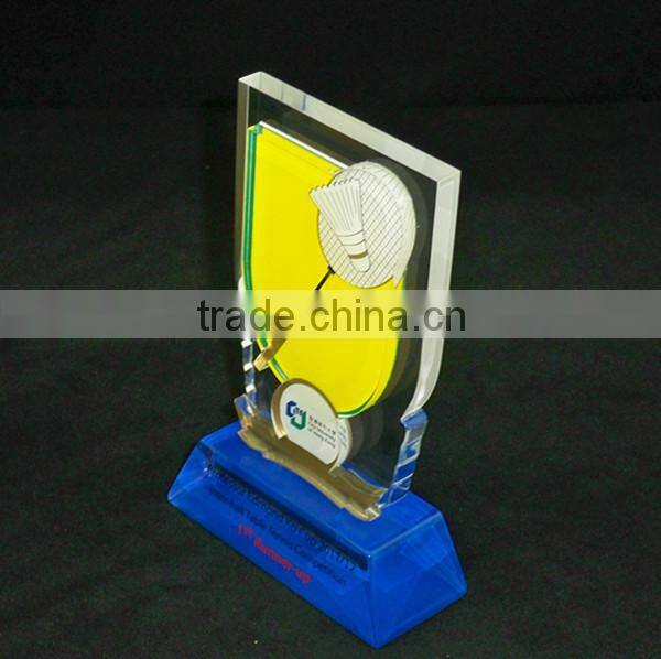 Flower shape achievement awards acrylic trophy