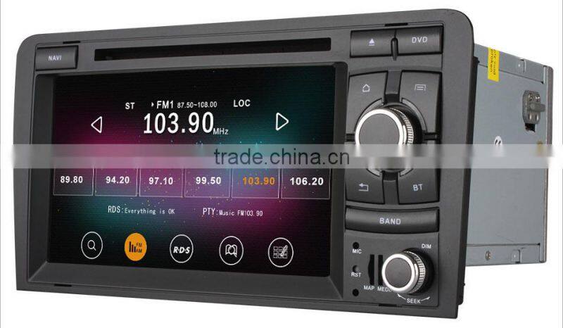 Newest Pure Android 4.4 up to android 5.1 for Audi S3 A3 Car DVD GPS Quad Core RK3188