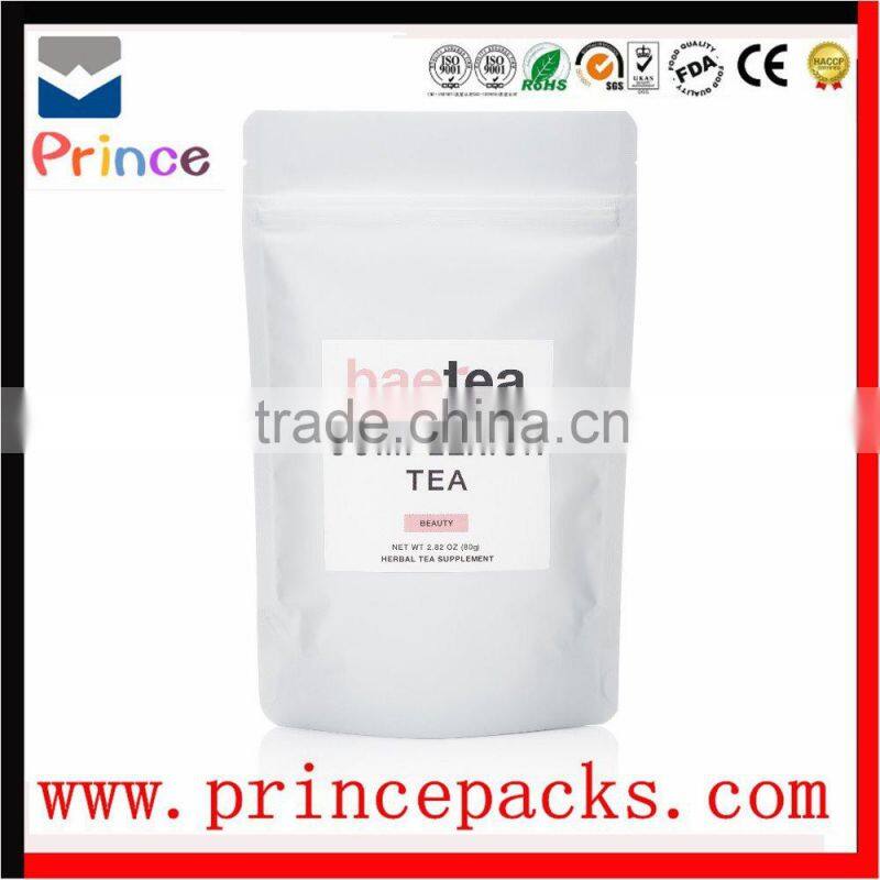 zipper metalized plastic packaging bag for garment packing