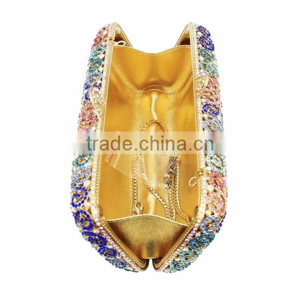 colorful clutch bag metal frame evening bag /part bag/wedding bag (8740A-B)