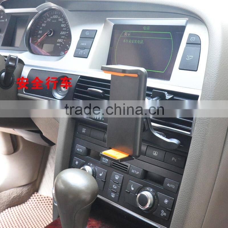 Customized logo car air vent telescopic phone bracket for iphone