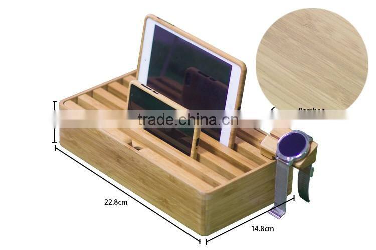 Excellent product wood generic multi charger station for phone , tablet