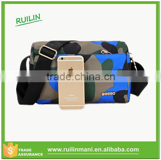 Camouflage Cotton Canvas Messenger Bag Men's Satchel Messenger Bag With strong Straps