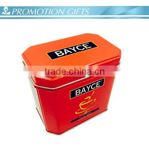 Chinese small eco-friendly square tin tea box