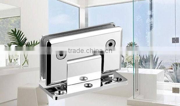 90 degree square glass clamp glass frameless hinged shower screens