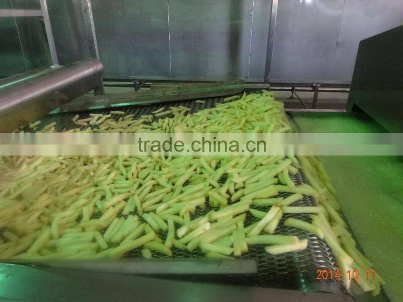 Hot sale high quality frozen french fries produciton line/potato chips production line