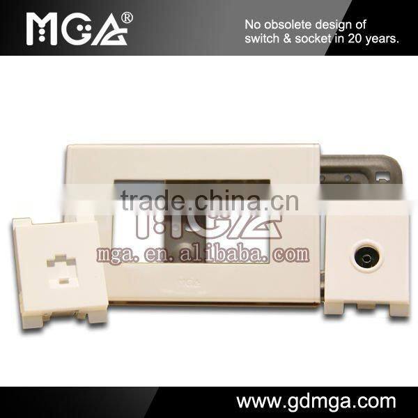 MGA MG7 series modular socket with switch
