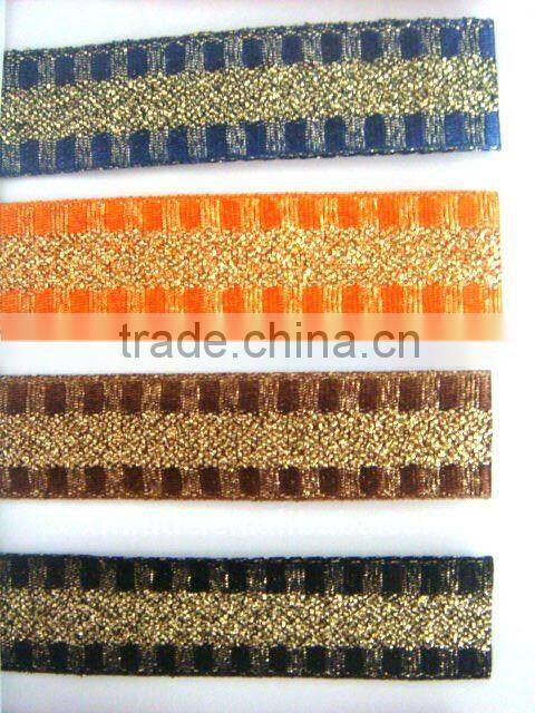 colorful glitter metallic ribbons