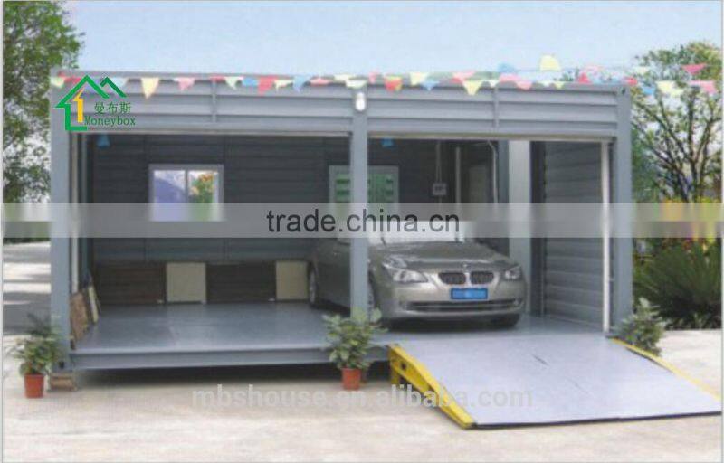 Prefabricated Car garage storage in cheap price,Temporary Mobile prefab shop with roller door for sale food festival