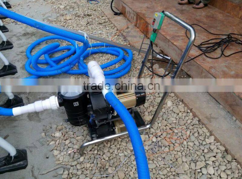 commercial metal rectangular frame pvc swimming pool