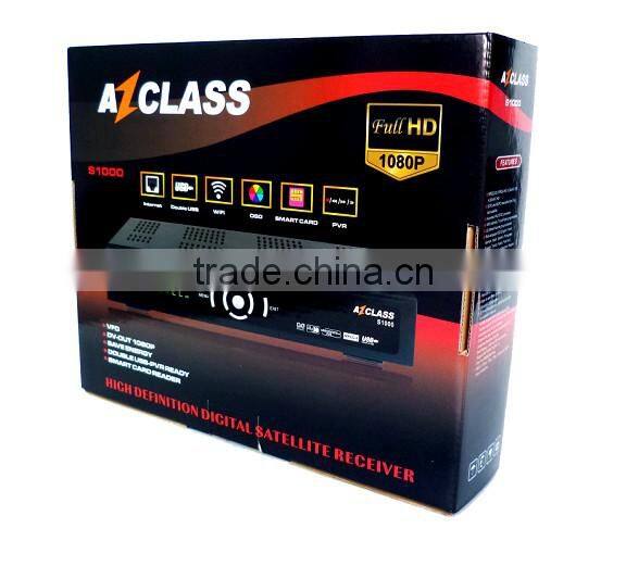 Azclass S1000 best sell android tv box full hd iptv box tv receiver