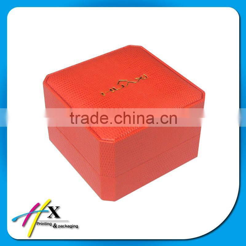 recycled fancy paper covered plastic watch box with customer logo