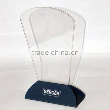 floor standing rotating acrylic brochure holder for advertising display