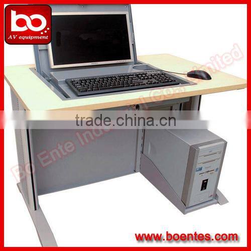 Student Tabletop LCD Monitor Screen Manual Flip Up Box/Hydraulic Pop Up Tuner