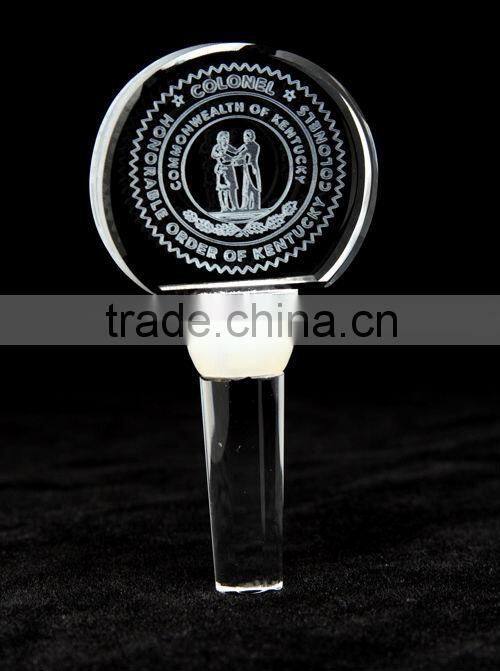 Fashion Blue Diamond Crystal Wine Stopper