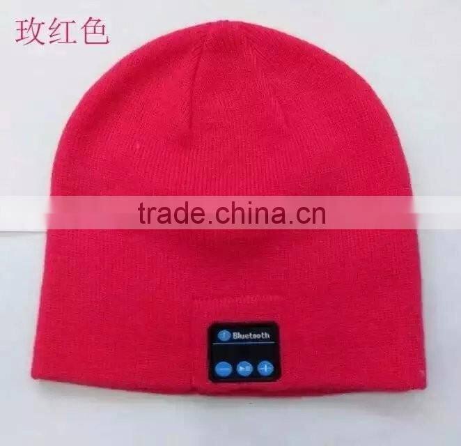 Wholesale bluetooth headphone beanie hat, knitted wireless bluetooth earphone winter warm hat