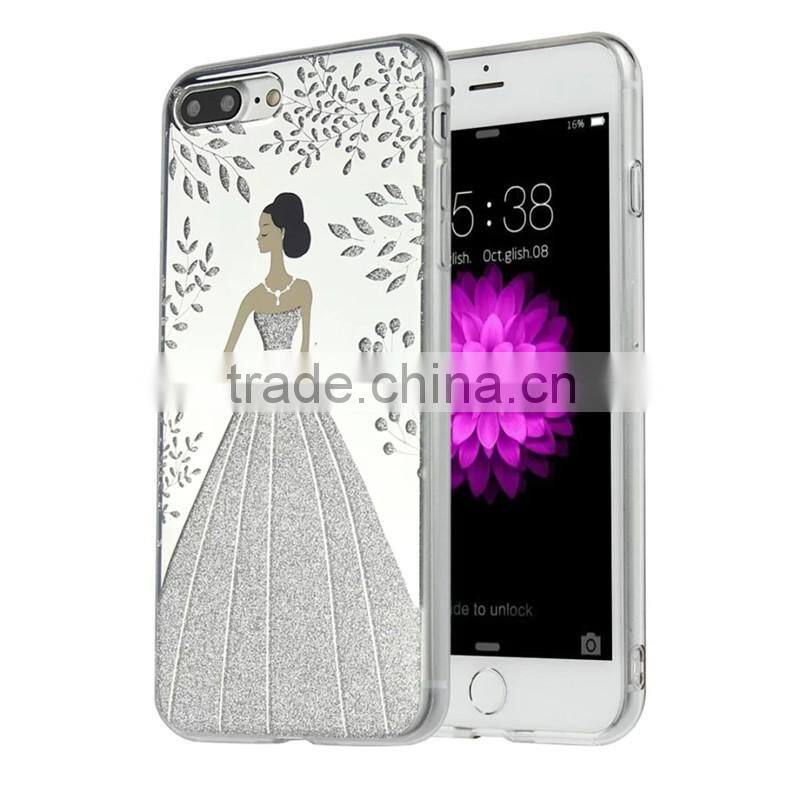 New products 2016 for iPhone 7 back cover, for iPhone 7 7 plus bling bling glitter tpu case cover skin