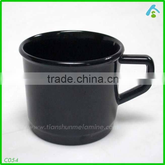 Black style melamine cup with holdle, popular in 2016