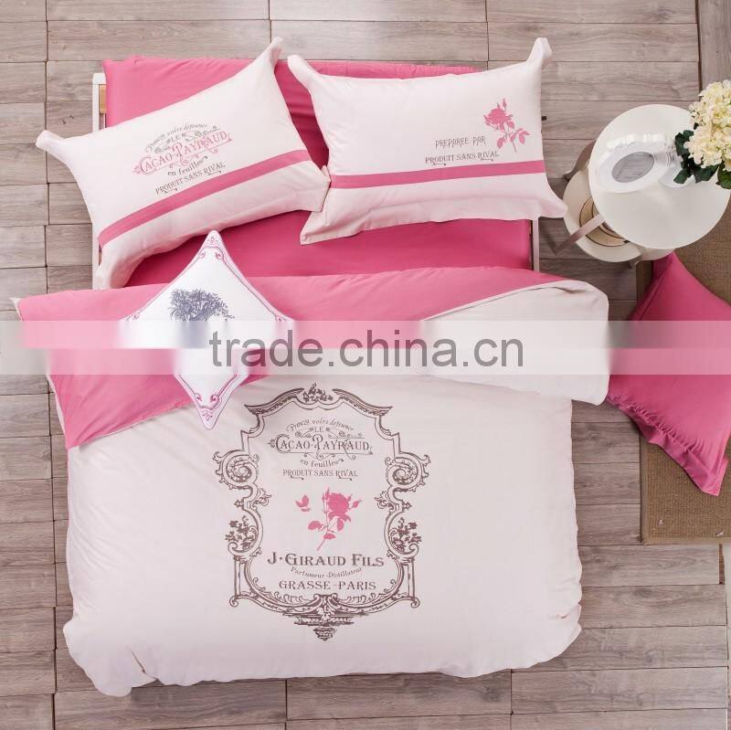 2015 China comfortable cheap bedding set king size hotel bedding set modern wholesale beds china bedroom sets