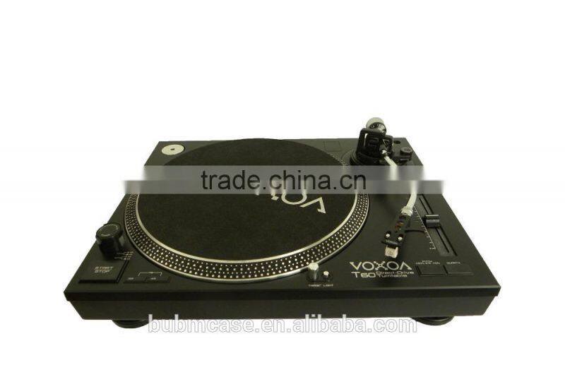 VOXOA T60 dj equipment direct drive detachable head shell Turntable DJ vinyl turntable with dust cover