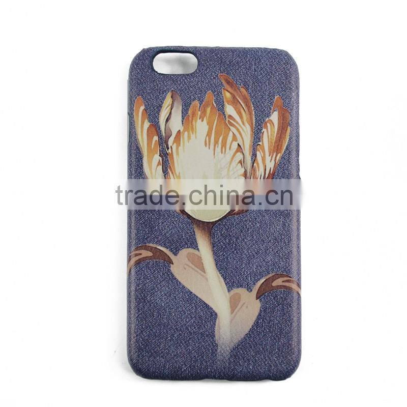 2016 Hot Sale Single PC case Simple and Printing Style PU Leather Case for iphone6s and support own Design