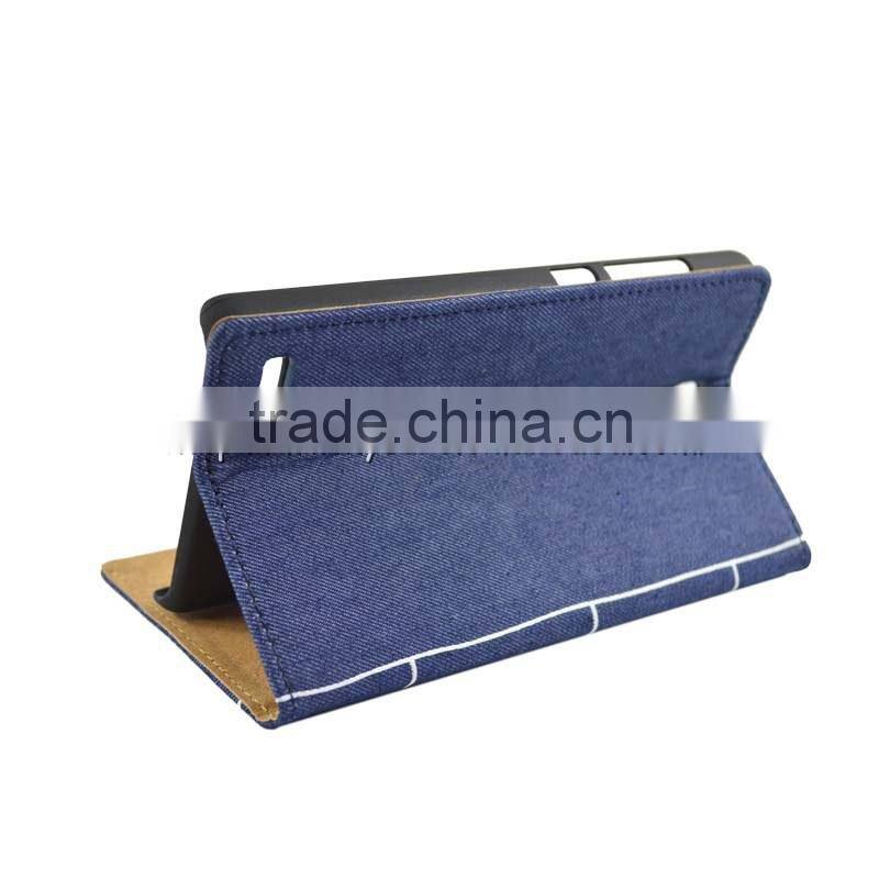 Denim leather series for xiaomi redmi note Customized