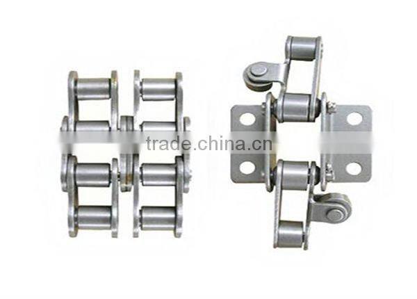 Stainless Steel 4mm pitch roller chain with attachment