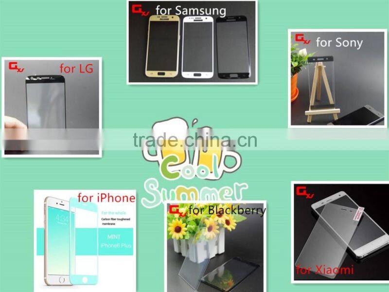 Wholesale 9H high transparency HD clear premium tempered glass screen protector for galaxy S7