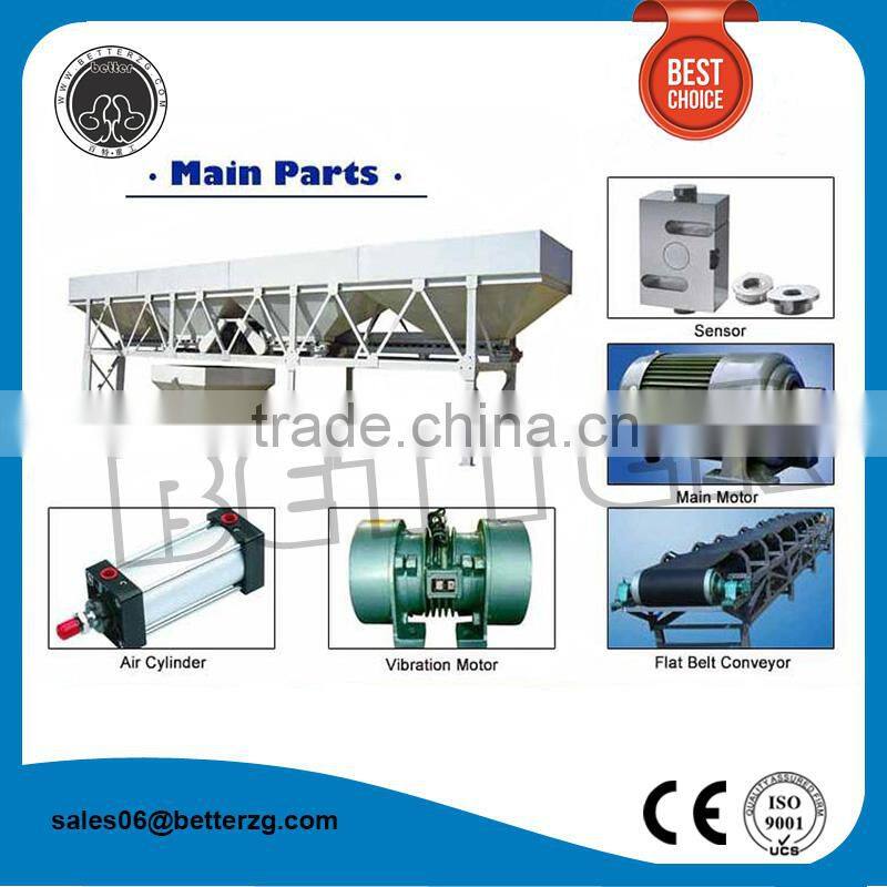 Aggregate concrete construction for concrete batching plant or mobile plant