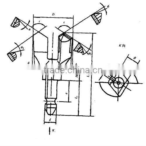 tungsten carbide dry coal drill bit