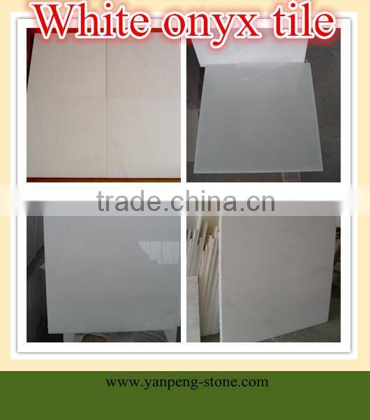 White onyx tile