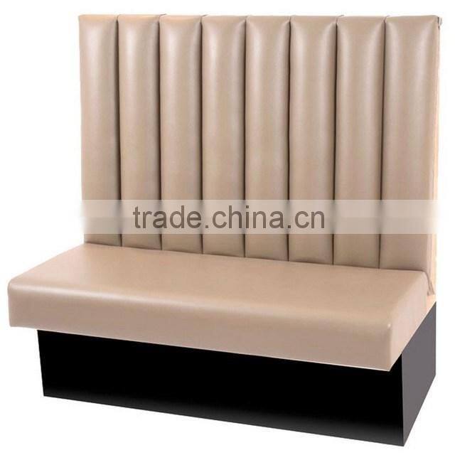 Fresh style restaurant booth leather booth cafe furniture banquette
