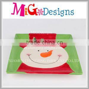 Different Design Christmas Ceramic Plate Wholesale
