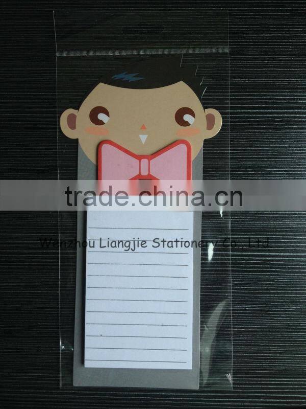 Lovely Boy Die-cut Memo Pad & Die-cut Sticky Notepad