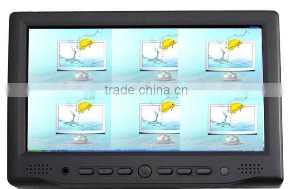 VCAN0928 7"car lcd monitors Multi-Language OSD Standard VGA (15 pin D-SUB RGB) input,12V DC power