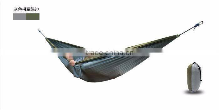 High quality Factory Customize 2 Person Outdoor Camping 210T Ripstop Nylon Parachute Portable Hammock