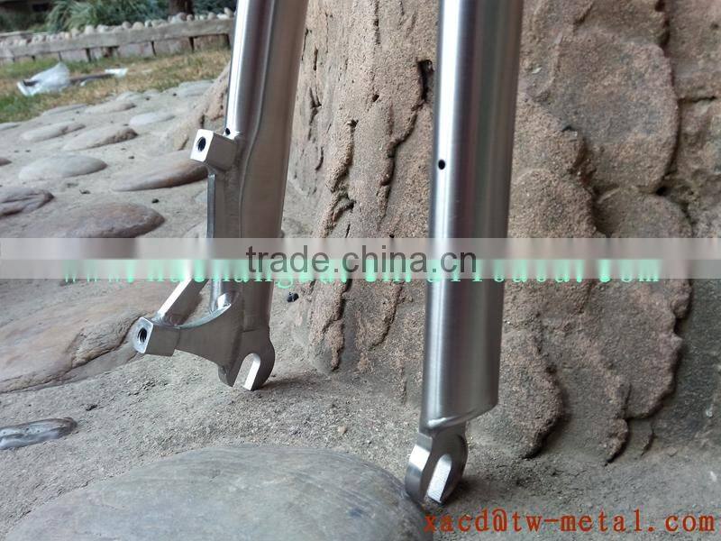 titanium bike fork with post mount brake road bike fork warranty life-time titanium bicycle fork