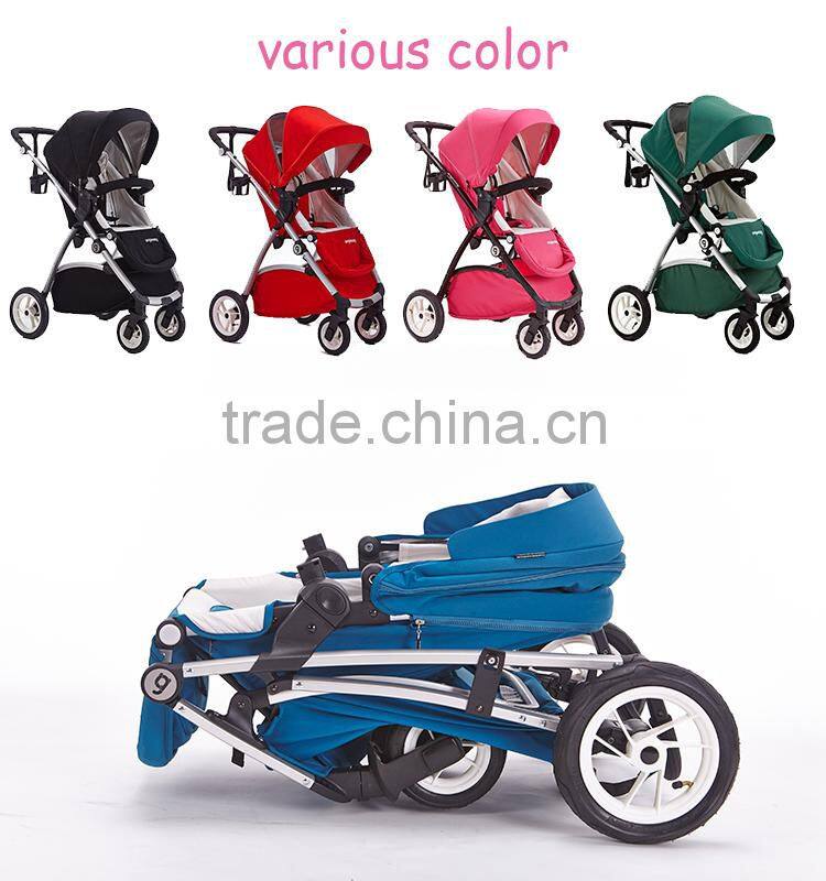 Convertible red baby carrier