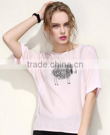 off-shoulder t shirt new fashion design girls t shirt sexy young girls t-shirt OEM&ODM factory latest design Fashion t shirts