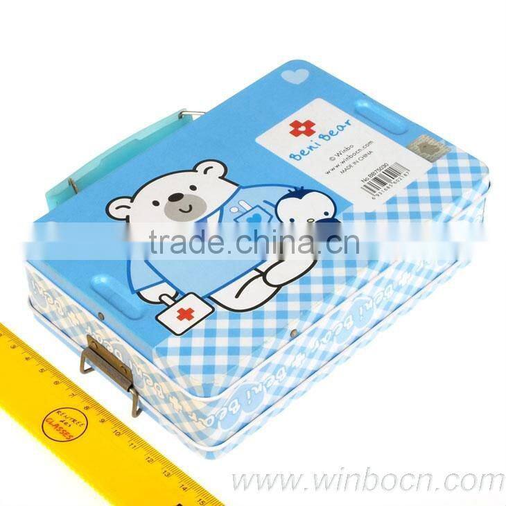 Tin household cartoon kids promotional box