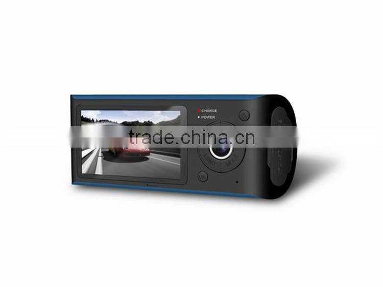 Factory wholesale 2.7 inches wide GPS dual camera car dvr dash camera 1080