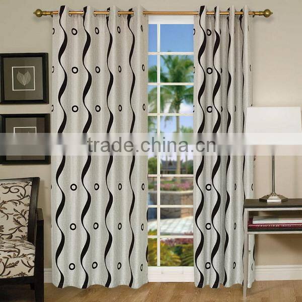 Custom Jacquard Blackout Fabric / Printed Curtain